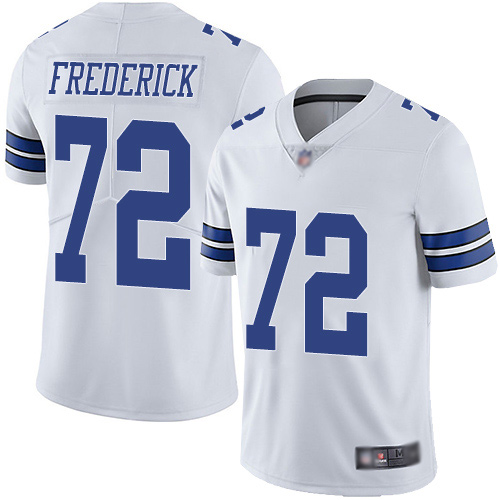 Men Dallas Cowboys Limited White Travis Frederick Road 72 Vapor Untouchable NFL Jersey